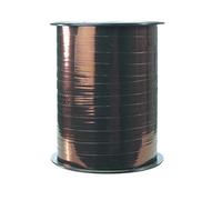 Clairefontaine 602073C - Une bobine de Ruban Bolduc Métallisé - 250mx7mm - Marron Chocolat - Ruban décoratif cadeau, DIY, Emballage Cadeau