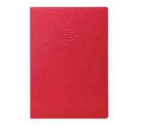 Clairefontaine 60321C Cahier Piqué Crok'Book - 24 Feuilles Papier Dessin Blanc A4 21x29,7 cm 90g - Format Portrait - Couverture Rouge - Couverture Souple Personnalisable
