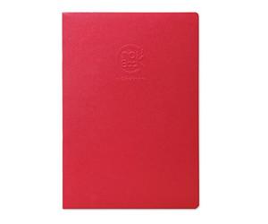 Clairefontaine 60321C Cahier Piqué Crok'Book - 24 Feuilles Papier Dessin Blanc A4 21x29,7 cm 90g - Format Portrait - Couverture Rouge - Couverture Souple Personnalisable
