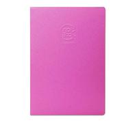 Clairefontaine 60325C Cahier Piqué Crok'Book - 24 Feuilles Papier Dessin Blanc A4 21x29,7 cm 90g - Format Portrait - Couverture Fuchsia - Couverture Souple Personnalisable