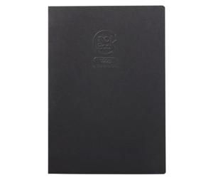 Clairefontaine 60362Cpack - Cahier Piqué Crok'Book - 20 Feuilles Papier Dessin Blanc A4 21x29,7 cm 160g - Format Portrait - Couverture Noire - Paquet de 10 Cahiers