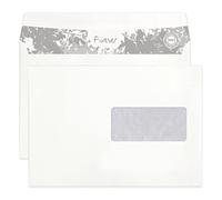 Clairefontaine 610342C - Boite de 500 enveloppes Forever Blanches 100% recy 5-162x229mm - Auto-Adhésives - 80g/m² - Fenêtre Papier Cristal 45x100 (position 62/20)