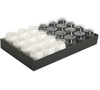 Clairefontaine 611250C - Un Plateau De 24 Rubans Bolducs Aspect Lisse - Ruban D'Emballage Cadeau - Couleur : Noir Et Blanc - Dimensions : 10mx7mm - Emballage Cadeau