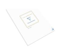 Clairefontaine 6120C - Bloc de Correspondance Triomphe 50 Feuilles Unies Blanches A5-14,8x21 cm - 90g/m²
