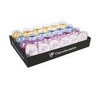 Clairefontaine 612696C - Un Plateau De 24 Oeufs Métallisés - Ruban D'Emballage Cadeau - Couleur : Rouge - Dimensions : 10mx7mm - Emballage Cadeau