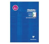 Clairefontaine 6138C Bloc écriture A4 100p DYS 3mm Bleu