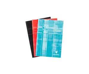 Clairefontaine 6155C Un Bloc Pupitre Agrafé en-Tête - A4 21x29,7 cm - 160 Pages Détachables Lignées avec Marge - Papier Blanc 90 g - Couverture Carte Pelliculée Couleur Aléatoire