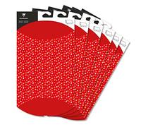 CLAIREFONTAINE 618007C - Lot 6 Pochettes Cadeaux 30x40cm - 280g - Cœurs