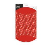 Clairefontaine 618007C - Pochette cadeau pliable grand format - 30x40cm - Motifs : Cœurs - Boite Pillow - Emballage cadeau