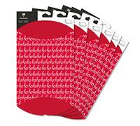 CLAIREFONTAINE 618013C - Lot 6 Pochettes Cadeaux 30x40cm - 280g - Ho Ho Ho