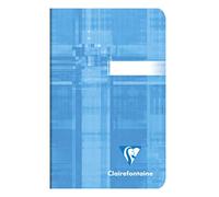 Clairefontaine 63596Cpack Lot de 10 Carnets Agrafés - 9x14 cm - 96 Pages Lignées - Papier Blanc 90 g - Couverture Carte Pelliculée - Couleurs Aléatoires