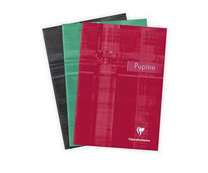 Clairefontaine 6662C Un Bloc Pupitre Agrafé en-Tête - A5 14,8x21 cm - 160 Pages Détachables Petits Carreaux - Papier Blanc 90 g - Couverture Carte Pelliculée Couleur Aléatoire