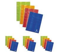 Clairefontaine 68142C Un Cahier à Spirale - A4 21x29,7 cm - 100 Pages Petits Carreaux - Papier Blanc 90 g - Couverture Carte Pelliculée Couleur Aléatoire (Lot de 4)