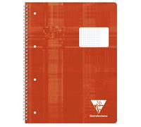 clairefontaine clairefontaine cahier spiralé, a4, quadrillé avec marge, noir Noir G
