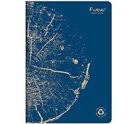 Clairefontaine 684662C Un cahier Collection Forever Agrafé 100% Recyclé Bleu de cobalt - A4 21x29,7 cm - 96 Pages Lignées - Papier Recyclé Blanc 90 g - Couverture Carte Recyclée