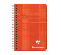 Clairefontaine 68592Cpack Lot de 10 Carnets à Spirale - 9x14 cm - 100 Pages Petits Carreaux - Papier Blanc 90 g - Couverture Carte Pelliculée - Couleurs Aléatoires