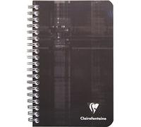 Clairefontaine 68600C Un Carnet à Spirale - 11x17 cm - 180 Pages Unies Blanches - Papier 90 g - Couverture Carte Pelliculée Couleur Aléatoire