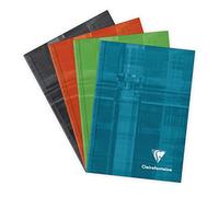 Clairefontaine 69496C Un Carnet Brochure Rembordée Rigide - 10,5x14,8 cm - 192 Pages Lignées - Papier Blanc 90 g - Couverture Carte Pelliculée Couleur Aléatoire