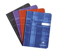 Clairefontaine 69546C Un Carnet Brochure Dos Toilé - A5 14,8x21 cm - 192 Pages Lignées - Papier Blanc 90 g - Couverture Carte Pelliculée Couleur Aléatoire