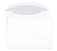 Clairefontaine 6982C Boîte 500 enveloppes blanc patte gommée 80g C5