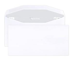 Clairefontaine 6989C - Boite de 500 Enveloppes Blanches DL2-114x229mm - Patte Gommée Mécanisable - 80g/m² - pour machine de mise sous pli automatique