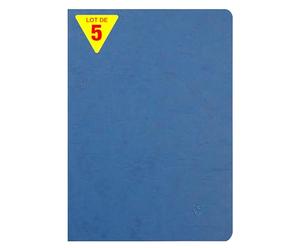 Clairefontaine 733004Cpack Nomaddict Lot 5 Cahiers Agrafés Bleus - A4