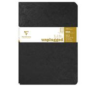 Clairefontaine 733071C Collection Age Bag Lot de 2 Cahiers Agrafés Duo Noir - A4 21x29,7 cm - 96 Pages Lignées avec Marge - Papier Blanc 90 g - Couverture Carte Lustrée Grain Cuir