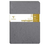 Clairefontaine 733075C Collection Nomaddict (ex Age Bag) Lot de 2 Cahiers Agrafés Duo Gris - A4 21x29,7 cm - 96 Pages Lignées avec Marge - Papier Blanc 90 g - Couverture Carte Lustrée Grain Cuir