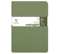 Clairefontaine 733083C Collection Nomaddict (ex Age Bag) Lot de 2 Cahiers Agrafés Duo Vert - A4 21x29,7 cm - 96 Pages Unies Blanches - Papier 90 g - Couverture Carte Lustrée Grain Cuir