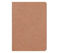 Clairefontaine 73316C Collection Age Bag Un Carnet Agrafé Tabac - A5 14,8x21 cm - 96 Pages Lignées - Papier Blanc 90 g - Couverture Carte Lustrée Grain Cuir