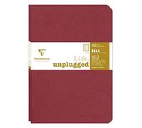 Clairefontaine 733172C Collection Age Bag Lot de 2 Carnets Agrafés Duo Rouge - A5 15,8x21 cm - 96 Pages Lignées - Papier Blanc 90 g - Couverture Carte Lustrée Grain Cuir