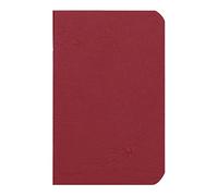 Clairefontaine 734102C Carnet agrafé Nomaddict 9x14 96p uni 90g Rouge