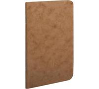 Clairefontaine 73416C - Nomaddict Carnet Agrafé Tabac 9x14cm 96p Lig. Cuir