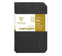 Clairefontaine 734171C Collection Age Bag Lot de 2 Carnets Agrafés Duo Noir - 9x14 cm - 96 Pages Lignées - Papier Blanc 90 g - Couverture Carte Lustrée Grain Cuir