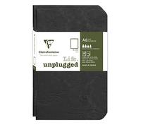 Clairefontaine 734181C Collection Age Bag Lot de 2 Carnets Agrafés Duo Noir - 9x14 cm - 96 Pages Unies Blanches - Papier 90 g - Couverture Carte Lustrée Grain Cuir