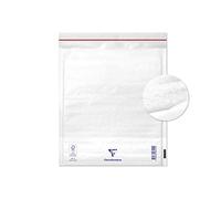 Clairefontaine 7345C - Paquet de 10 Pochettes Blanches Matelassées de Film à Bulles 220x260 mm - 90g/m²