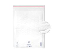 Clairefontaine 7350C - Paquet de 10 Pochettes Blanches Matelassées de Film à Bulles 240x330 mm - 90g/m²