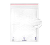Clairefontaine 7354C - Paquet de 10 Pochettes Blanches Matelassées de Film à Bulles 270x360 mm - 90g/m²