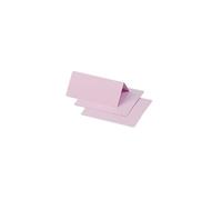 Clairefontaine 75013C - Paquet de 25 Marque-Places - Format 8,5x8cm - 210g/m² - Coloris Rose Dragée - Invitation Evènements et Correspondance - Gamme Pollen - Papier Premium Lisse