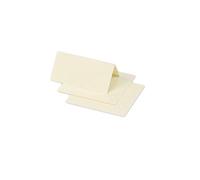 Clairefontaine 75017C - Paquet de 25 Marque-Places - Format 8,5x8cm - 210g/m² - Coloris Ivoire - Invitation Evènements et Correspondance - Gamme Pollen - Papier Premium Lisse