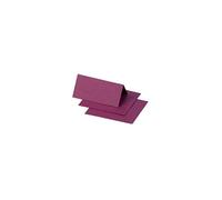 Clairefontaine 75026C - Paquet de 25 Marque-Places - Format 8,5x8cm - 210g/m² - Coloris Framboise - Invitation Evènements et Correspondance - Gamme Pollen - Papier Premium Lisse