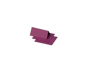 Clairefontaine 75026C - Paquet de 25 Marque-Places - Format 8,5x8cm - 210g/m² - Coloris Framboise - Invitation Evènements et Correspondance - Gamme Pollen - Papier Premium Lisse