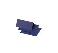 Clairefontaine 75068C - Paquet de 25 Marque-Places - Format 8,5x8cm - 210g/m² - Coloris Bleu Nuit - Invitation Evènements et Correspondance - Gamme Pollen - Papier Premium Lisse