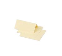 Clairefontaine 75076C - Paquet de 25 Marque-Places - Format 8,5x8cm - 210g/m² - Coloris Chamois - Invitation Evènements et Correspondance - Gamme Pollen - Papier Premium Lisse