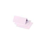 Clairefontaine 75078C - Paquet de 25 Marque-Places - Format 8,5x8cm - 210g/m² - Coloris Lilas - Invitation Evènements et Correspondance - Gamme Pollen - Papier Premium Lisse