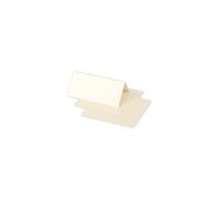 Clairefontaine 75086C - Paquet de 25 Marque-Places - Format 8,5x8cm - 210g/m² - Coloris Ivoire Irisé - Invitation Evènements et Correspondance - Gamme Pollen - Papier Premium Lisse