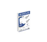 Clairefontaine 7699C - Combiné de 20 Enveloppes Blanches 90x140mm Auto-Adhésives 90g/m² + 20 Cartes Bristol Blanches 82x128mm 220g/m²