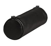 Clairefontaine Trousse ronde 77016C Collection Nomaddict - Cuir d'agneau noir 21 x 6 cm (diam.)