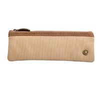 Clairefontaine 77022C Collection Nomaddict (ex Age Bag) Une Grande Trousse Ronde en Véritable Cuir d'Agneau Rose Antique - 22 cm x 8 cm de Diamètre