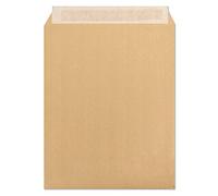 Boite de 125 Pochettes Kraft Adour Brun 24-260x330 mm - Auto-Adhésives - 90g/m2 - Brun